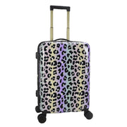Olivet 20-Inch Hardside Carry-On Luggage, Lightweight ABS Hard-Shell, Leopard Print, TSA-Approved Lock, 8 Spinner Wheels, Expandable HOL-2023-LEOP20