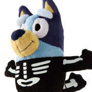 Dandee International Bluey Glow-In-The-Dark Skeleton Plush, Ultra-Soft Polyester, 7.5 in x 4.5 in