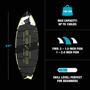 Hyperlite Broadcast Wakesurf Board, 4'8