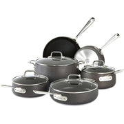 All-Clad E785SC64 Ha1 Nonstick Dishwasher Safe Cookware Set, 10-Piece, Black