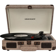 Crosley CR8005D-HA Cruiser Deluxe Portable 3-Speed Turntable with Bluetooth, Havana