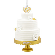 Hallmark Christmas Ornament, Wedding Cake Design, Porcelain, 2025, 1 Count