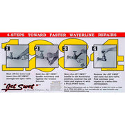 Jet Swet 2062 Plumbing Plug Kit, Expandable Pipe Plugs for 1/2, 3/4, 1 Inch Copper Pipes, Includes Replacement Gaskets and Waterproof Grease