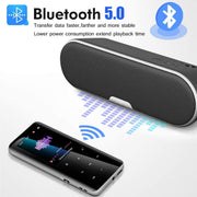 Telele 64GB Portable Digital Music Player with Bluetooth 5.0, Lossless Sound, FM Radio, HD Speaker, Black