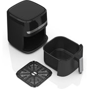 BLACK+DECKER Purify 2-Quart Digital Air Fryer, 9 One-Touch Presets, LED Touchscreen, Auto Shut-Off, Shake Reminder, 1000W, Stainless Steel, AFBD22-0BD