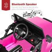 Best Choice Products Jumbo 12V Kids Electric Ride On Truck with Parental Remote, Seat Harness, Spring Suspension, Bluetooth Speakers, LED Lights, Sand, SKY6752
