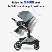 Graco Modes Nest Travel System Stroller, 3-in-1 Infant Car Seat Carrier, Pramette, Toddler Stroller, Reversible Seat, Aluminum Frame, Pink, 2173544