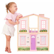 KidKraft So Dreamy Wooden Dollhouse with 30 Accessories, Fully Assembled, Two-Level Multi-Room Design, Sturdy Wood Construction, 20631