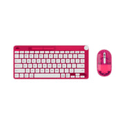 Incipio Translucent Slim Wireless Keyboard and Mouse Combo, 2.4 GHz Wireless, Compact Layout, Multimedia Controls, Ergonomic Design, Irisdescent