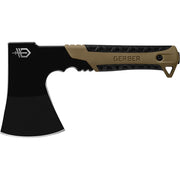 Gerber Pack Hatchet, 3.5-Inch Corrosion-Resistant Steel Blade, Full Tang Construction, Rubber Grip Handle, Coyote Brown, 31-003484