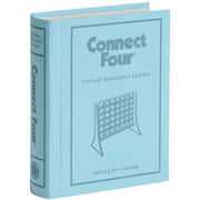 Winning Solutions Connect 4 Vintage Bookshelf Edition Board Game, Fabric-Wrapped Book Case, 42 Wooden Checkers, 10.6 x 8.4 x 2.6 in, 2 lb, 43417