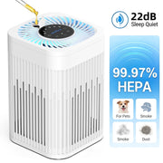 AIRFIRE H13 True HEPA Air Purifier, Quiet 22 dB Operation, Covers Up to 1300 Sq Ft, Activated Carbon Filter, 3 Fan Speeds, Timer, Aromatherapy, AP205