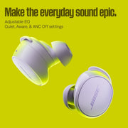 Bose QuietComfort True Wireless Earbuds with Active Noise Cancellation, Bluetooth 5.3, IPX4 Water Resistant, USB-C Charging, 8.5 Hours Playtime, Ice Blue, 888507-0700
