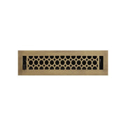 Signature Hardware 301601 Honeycomb Brass Floor Register - Antique Brass 2-1/4