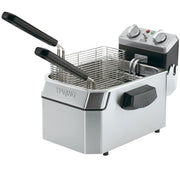 Waring Commercial Electric Deep Fryer, Stainless Steel, 10 lb Capacity, 1800W, 120V, Includes 3 Stainless Steel Baskets, 30-Minute Timer, Variable Temperature Control up to 390F, WDF1000