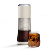 Mr. Coffee 2214046 Portable Cold Brew Coffee Maker Oatmilk, White