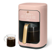 Drew Barrymore 19481 Beautiful 14-Cup Programmable Drip Coffee Maker W/Touch-Activated Display, Rose