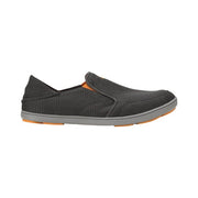 OluKai Nohea Mesh Men's Slip-On Sneakers, Breathable Lightweight Mesh Upper, Dual-Density PU Footbed with Gel, All-Weather Rubber Outsole, Dark Shadow, 11.5, 10188-4242