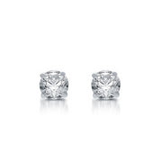 Brilliance Fine Jewelry 1/2 Carat T.W. Diamond 10 Kt White Gold Solitaire Studs (H-I I2) IGI Certified