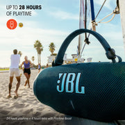 JBL Charge 6 Portable Waterproof Drop-Proof Bluetooth Speaker with AI Sound Boost, Built-In Power Bank, 28 Hours Playtime, Black and Teal