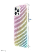 onn. WIBIRR100069253 Iridescent Ridges Phone Case for iPhone 12 Pro Max