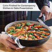 Meyer Corp 12573 KitchenAid Ceramic Forged Aluminum 10 Piece Nonstick Cookware Pots and Pans Set, Onyx Black