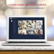 LaView 4MP 2K Indoor Security Cameras, Starlight Color Night Vision, Alexa Compatible, US Cloud Service, White, Pack of 4, 8619102138