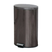 Better Homes & Gardens BHS436182973825 10.5 Gallon Trash Can, Oval Kitchen Step Trash Can, Black Stainless Steel