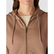 Carhartt Women's Tencel Fiber Series Full-Zip Sweatshirt, Loose Fit, Soft Sepia, XL, 106837