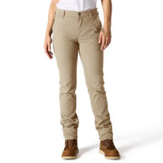 Carhartt Women's Essential Canvas Work Utility Pants, Relaxed Fit, Mid-Rise, Straight Leg, Dark Sepia, Size 4, 105113