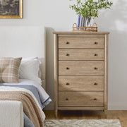 My Texas House 437428 Monroe 5-Drawer Dresser Brushed Oak Finish
