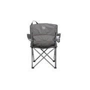 Timber Ridge Sycamore Quad Camp Chair, Foldable, Tension Back, 600D Polyester, Steel Frame, 300 lb Capacity, Gray, FC-354