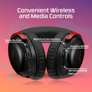 HyperX A59Z0AA Cloud III S Wireless Gaming Headset for PC, PS5, PS4, Nintendo Switch, Mac, & Mobile, Red/Black