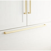 Signature Hardware 453350 Rindahl 23-3/4 Inch Center to Center Appliance Pull Satin Brass Cabinet Hardware
