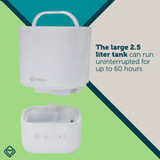 Safety 1st Comforting Cool-Mist Top-Fill Humidifier, Ultrasonic Technology, 2.5L Capacity, Multi-Colored Night-Light, White, IH6030604