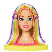Barbie HMD78 Totally Hair Neon Rainbow Deluxe Styling Head