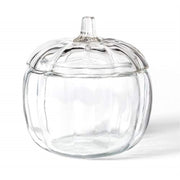 Anchor Hocking Glass Pumpkin Candy Jar, 2 Liter Capacity, Clear, Dishwasher Safe