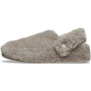 Crocs Classic Cozzzy Slipper, Faux Shearling Lined, Mushroom Brown, Unisex, Size 7 Women/5 Men, 209386-195