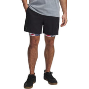 Under Armour Freedom Vanish 2-in-1 Athletic Shorts with Built-In Compression, Black, X-Large, 81519955