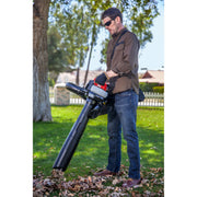Troy-Bilt Leaf Blower Vacuum, 27cc 2-Cycle Engine, 450 CFM, Variable Speed Throttle, Red, 41AR272V766