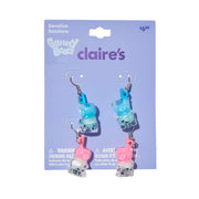 Claire's Pink and Blue Gummy Bear Bubble Tea Drink Earrings, 2-Pack