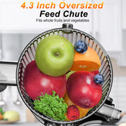 Cikuci 001 Slow Masticating Juicer, Cold Press Juicer Machines, Professional Slow Juicer for Fruits and Vegetables