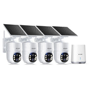Soliom 5MP Outdoor Solar Security Camera 4-Pack, Wireless