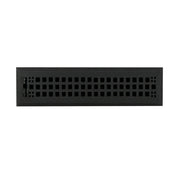 Cast Iron Floor Register w/ Louvers - 2-1/4