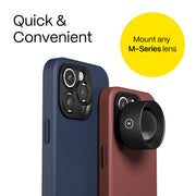 Moment Drop-in Lens Mount for iPhone 14 Pro and Pro Max, 2 Pack, Black, Glass-Filled Polymer, 310-205