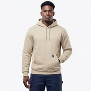 Carhartt Sawyer Camo Hooded Sweatshirt, Men's, Oat Milk, Relaxed Fit, Kangaroo Pocket, 107461