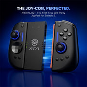 NYXI Hyperion 3 Wireless Joypad Controller with Drift-Free Hall Effect Joysticks, Mechanical Micro-Switch Buttons, 9-Axis Gyro, Dual Programmable Back Buttons, USB-C, Black