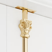 Signature Hardware Helmina Brass Cremone Bolt, Solid Brass, Brushed Nickel, 108 Inch