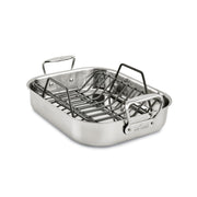 All-Clad 11644910075 Stainless Steel Roaster with Nonstick Rack 11x14 Inch Oven Safe 600F