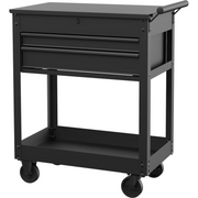 Hyper Tough 803-554 28-inch Steel Mechanics Tool Cart, 500 lb Capacity, Powder-Coated Finish, Black